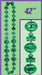 42-Inch Shamrock Bead Necklace with Kiss Lips