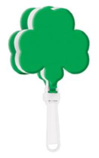 7.5-Inch Shamrock Clapper for St. Patrick's Day