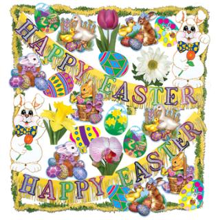 Easter Trimorama 26 Piece Decoration Kit