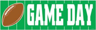 Game Day Sign Banner, 5 ft x 21 in