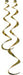 Gold Twirly Whirlys Hanging Decorations, 6 Pack