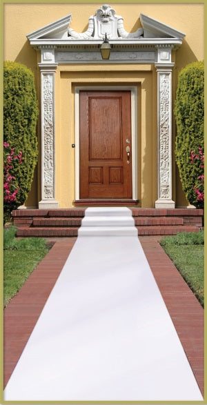 White Carpet Runner, 24 Inches x 15 Feet