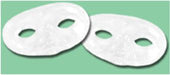 White Metallic Half Mask