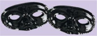 Black Half Masks for Costumes and Masquerade Parties