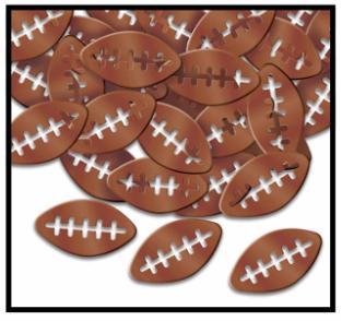 Fanci-Fetti Football Confetti, 1 oz