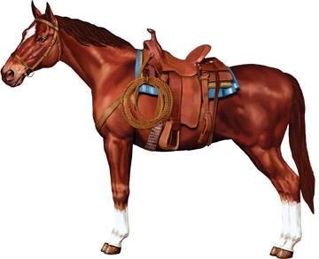 38-Inch Jointed Horse Western Party Decoration