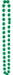 Green Jumbo Party Beads