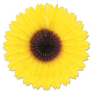 18-Inch Sunflower Tissue Fan