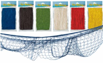 Blue Decorative Fish Netting, 4 ft x 12 ft