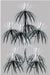 Black & Silver Firework Chandelier, 1 Count
