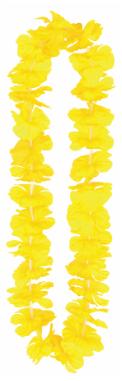 Yellow Silk N' Petals Party Lei, 36 Inch