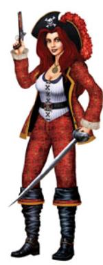 38-Inch Jointed Bonny Buccaneer Pirate Decoration