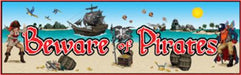 Beware of Pirates Sign Banner, 1 Pack