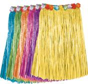 36-Inch Assorted Grass Skirt with Floral Waist