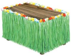 Green Grass Table Skirting, 30 Inches x 9 Feet