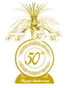 50th Anniversary Centerpiece, 13 Inch