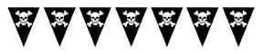 10"X12'JOLLY ROGER PENNANT BANNER 1/PKG