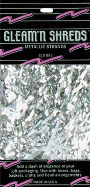 Silver Gleam 'N Shreds Decorative Strands, 1.5 oz