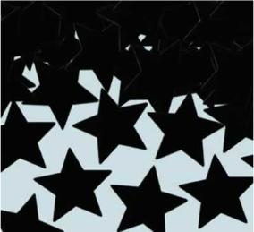 Fanci Fetti Black Star Confetti, 1 oz