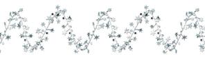 Gleam 'N Flex Silver Star Garland, 25 ft