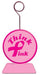 Pink Ribbon Photo and Balloon Holder, 6 oz