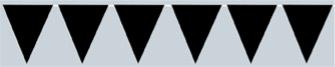 Black Pennant Banner, 11 Inches x 12 Feet
