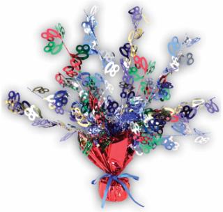 80 Gleam N Burst Centerpiece for 80th Birthday