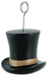 TOP HAT PHOTO BALLOO N HOLDER BK&GD