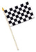 4"X6" RACING FLAGS RAYON W/10.5" STICK