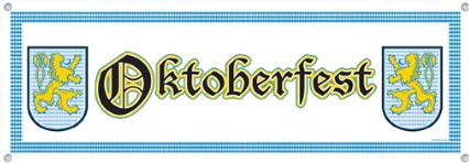 Oktoberfest Sign Banner, 60 x 21 Inches