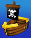 Inflatable Pirate Ship Cooler, 1 Pack