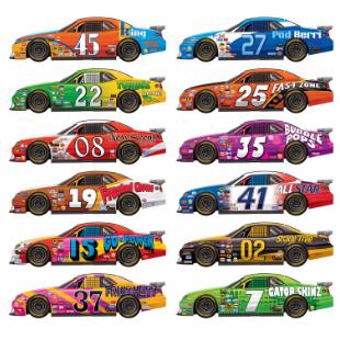 RACE CAR PROPS 32½" INSTA-THEME 12/PKG
