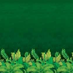 Jungle Foliage Backdrop, 4 ft x 30 ft