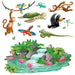 Tropical Party Decoration Props, 13 Pieces