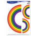 Rainbow Decorative Clings, 3 Count