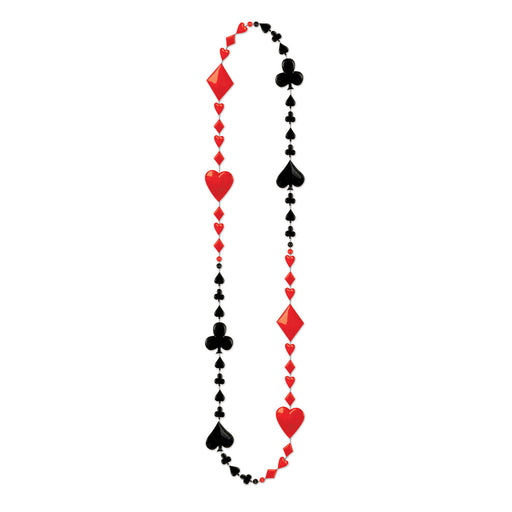CARD SUIT BEADS 3/CARD 36"