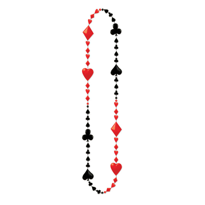 CARD SUIT BEADS 3/CARD 36"