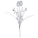 Glittered 60 Metallic Star Spray
