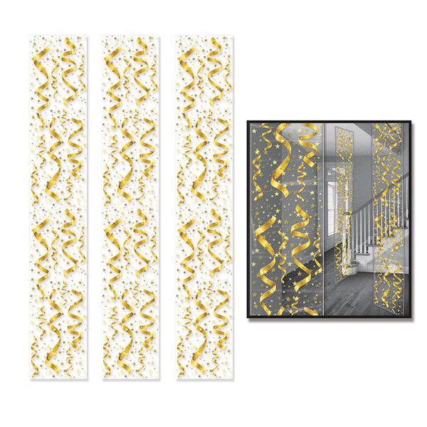 Serpentine & Confetti Party Panels, 3 Pack
