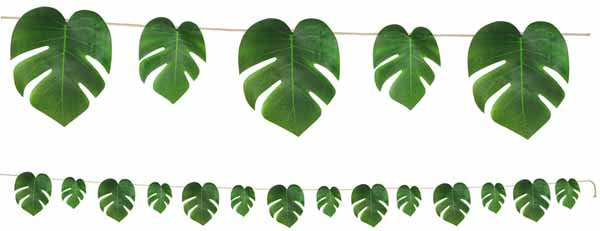 Tropical Palm Leaves Polyester Banner