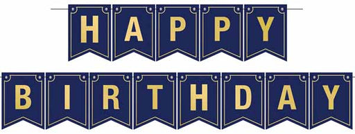 Foil Happy Birthday Streamer, 6 Inches x 12 Feet