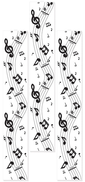 Musical Notes Party Panels, 3 Pack