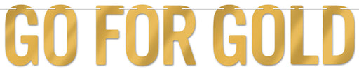 GO FOR GOLD STREAMER GOLD 7"X5' 1/PK