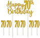 Happy 70th Birthday Cake Topper