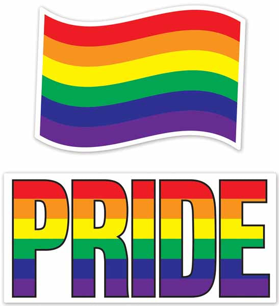 Jumbo Rainbow Cutouts, 2 Pack