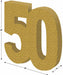 Gold 3D Glittered Number 50 Centerpiece