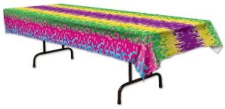 8-Bit Plastic Tablecover, 54 x 108 Inches