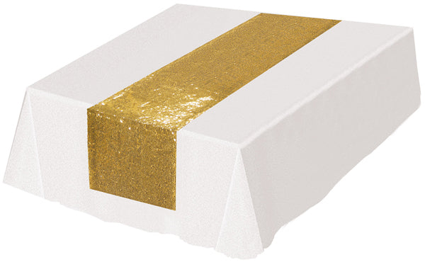 Gold Sequined Table Runner