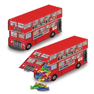 Double Decker Bus Centerpiece, 9.25 Inches