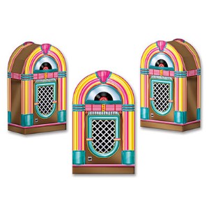 JUKEBOX FAVOR BOXES 3/PKG 3½"X6"